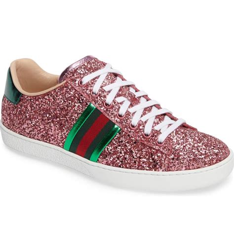 gucci glitter ace sneaker size 37|Gucci women's sneakers.